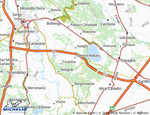 Kaart MICHELIN Settimo Rottaro - ViaMichelin