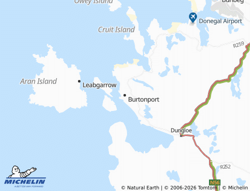 Kaart MICHELIN Burtonport - ViaMichelin
