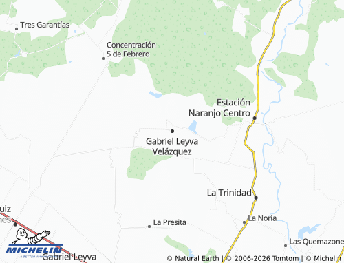 MICHELIN Gabriel Leyva Velázquez map - ViaMichelin