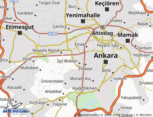 MICHELIN Çukurambar map - ViaMichelin
