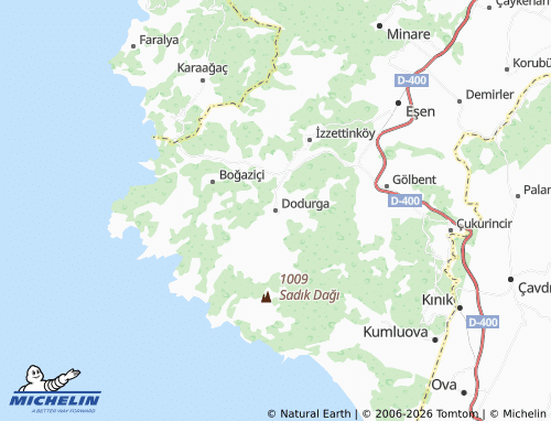 Mappa MICHELIN Dodurga - ViaMichelin