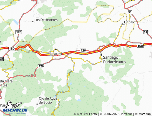 Mapa MICHELIN Jeréhuaro Centro - ViaMichelin