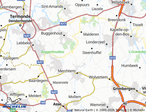 MICHELIN Peizegem map - ViaMichelin
