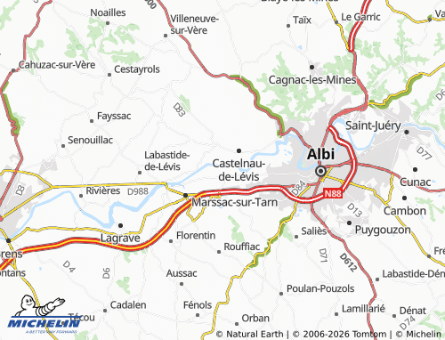 Mapa MICHELIN Terssac - ViaMichelin
