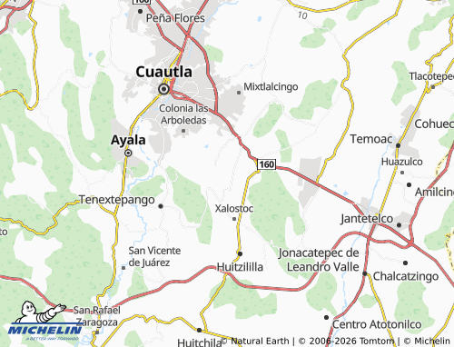 Mappa MICHELIN Parque Industrial Cuautla - ViaMichelin