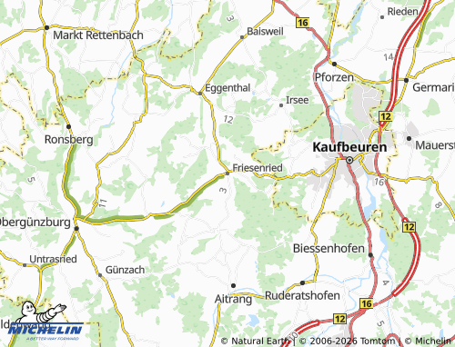 Mappa MICHELIN Friesenried - ViaMichelin