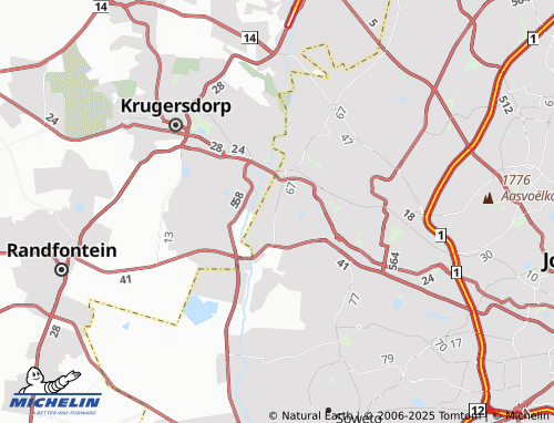 MICHELIN Grobler Park Extension 34 map - ViaMichelin