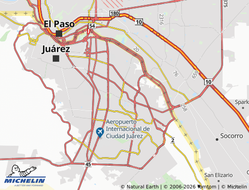 MICHELIN Las Lunas map - ViaMichelin