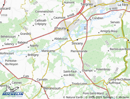 MICHELIN Bichancourt map - ViaMichelin