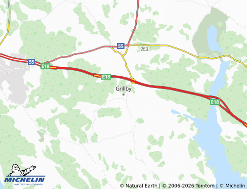 Mapa MICHELIN Grillby - ViaMichelin