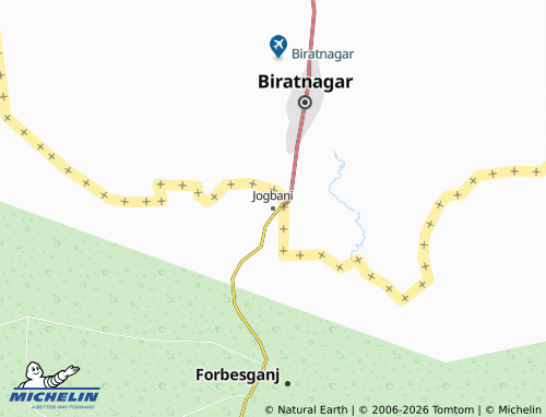 Carte MICHELIN Jogbani - ViaMichelin