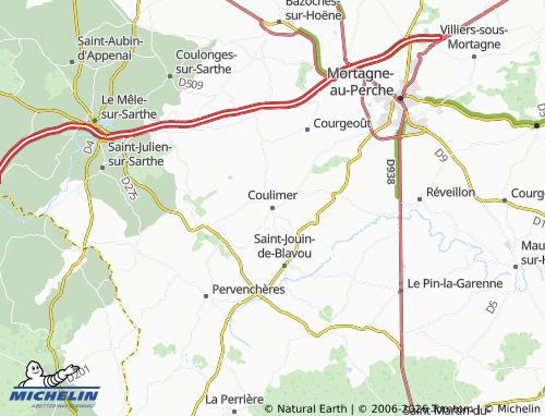 Mapa MICHELIN Coulimer - ViaMichelin