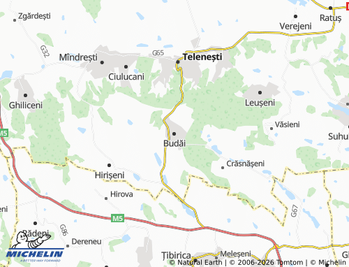 MICHELIN Budăi map - ViaMichelin