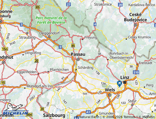 MICHELIN Passau map - ViaMichelin