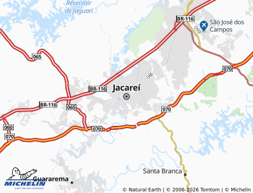 Mappa MICHELIN Jacareí - ViaMichelin