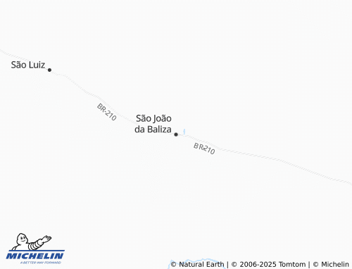 Carte MICHELIN São João da Baliza - ViaMichelin