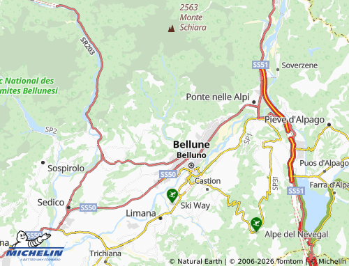 MICHELIN Sopracroda map - ViaMichelin