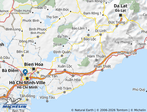 Mapa MICHELIN Đức Linh - ViaMichelin