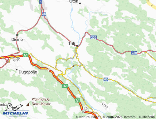 MICHELIN-Landkarte Čaporice - ViaMichelin