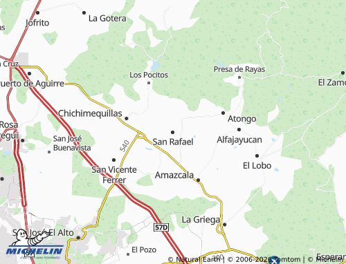 Mapa MICHELIN San Rafael - ViaMichelin