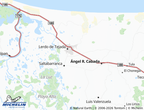 MICHELIN Guillermo González Ramírez map - ViaMichelin