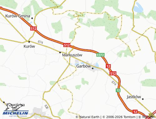 Carte MICHELIN Zagrody - ViaMichelin