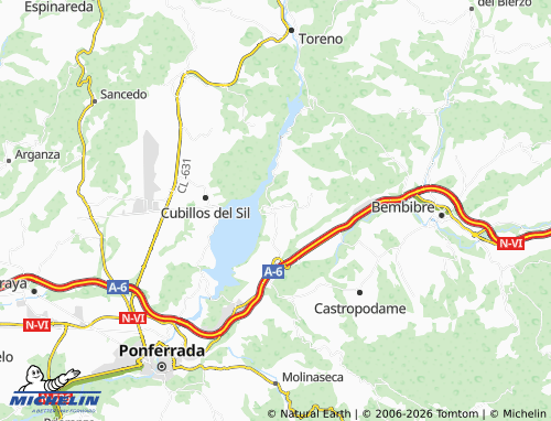 Carte MICHELIN Congosto - ViaMichelin