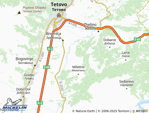 MICHELIN Dolno Chelopek map - ViaMichelin
