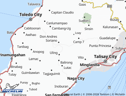 MICHELIN Lanas map - ViaMichelin