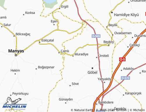 MICHELIN Muradiye map - ViaMichelin
