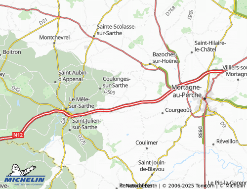 MICHELIN-Landkarte La Mesnière - ViaMichelin