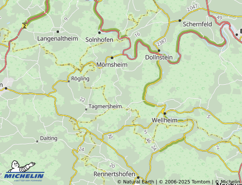 MICHELIN Ensfeld map - ViaMichelin