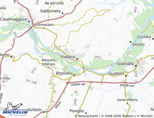 MICHELIN Viadana map - ViaMichelin