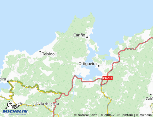 MICHELIN-Landkarte Río da Cruz - ViaMichelin