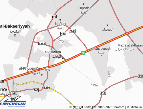 MICHELIN-Landkarte al-Majd - ViaMichelin