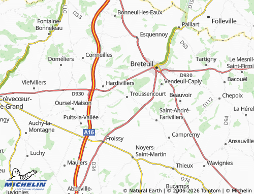 Mappa MICHELIN Troussencourt - ViaMichelin