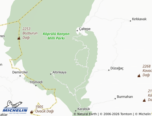 MICHELIN Gaziler map - ViaMichelin