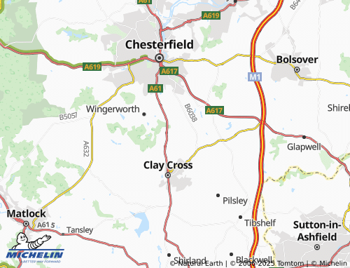 MICHELIN Tupton map - ViaMichelin