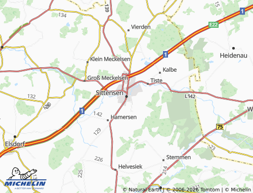 MICHELIN Sittensen map - ViaMichelin