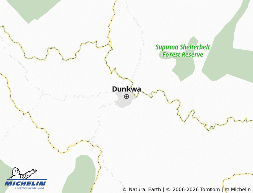 MICHELIN Dunkwa map - ViaMichelin
