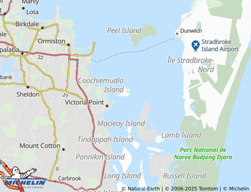 MICHELIN Coochiemudlo Island map - ViaMichelin