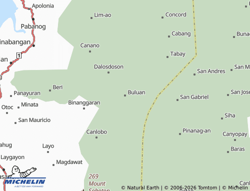 MICHELIN Buluan map - ViaMichelin