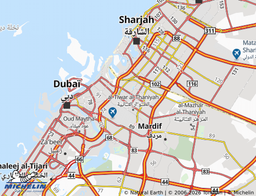 MICHELIN Al Qusais First map - ViaMichelin