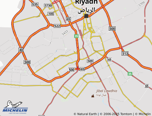 MICHELIN Siyah Dist map - ViaMichelin
