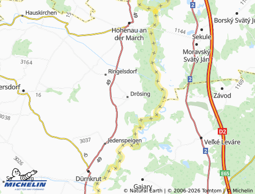Mapa MICHELIN Drösing - ViaMichelin