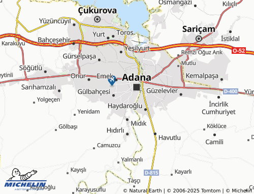 MICHELIN Havuzlubahçe map - ViaMichelin