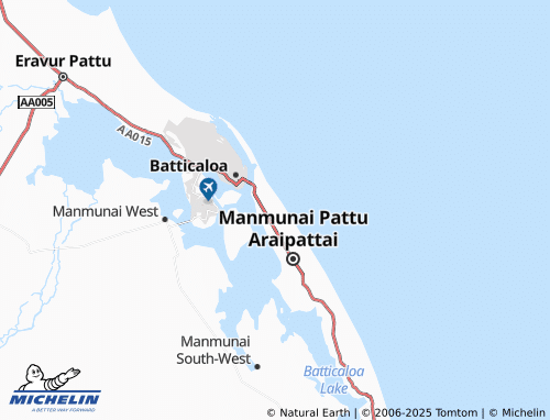 MICHELIN Nochchimunai map - ViaMichelin