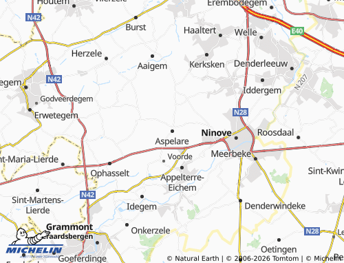 Mappa MICHELIN Aspelare - ViaMichelin