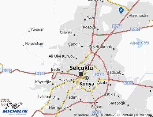 MICHELIN Ali Ulvi Kurucu map - ViaMichelin