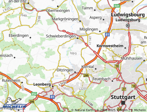MICHELIN Hofgut Mauer map - ViaMichelin